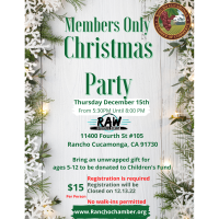 Members Only Christmas Party