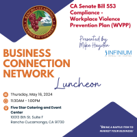 BCN Luncheon - CA Senate Bill 553 Compliance - Workplace Violence Prevention Plan (WVPP)