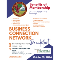 Business Connection Networking Breakfast - Benefits of Membership