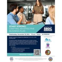 SBDC Workshop - Start Strong: Crafting an Effective Business Plan