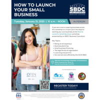 SBDC Workshop - How to Launch your Small Business