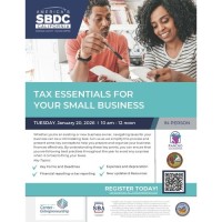 SBDC Workshop - Tax Essentials for Your Small Business