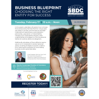 SBDC Workshop - Business Blueprint: Choosing the Right Entity for Sucess