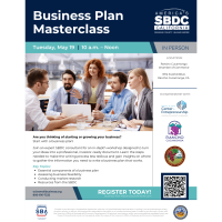SBDC Workshop - Business Plan Masterclass: From Concept to Market