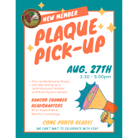New Member Plaque Pick-up