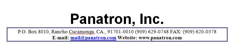 Panatron Inc.