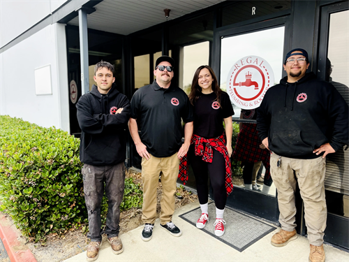 The Regal Plumbing & Rooter team — licensed, family-owned plumbers serving Ontario, Rancho Cucamonga, Fontana & the Inland Empire. CA License #1097482