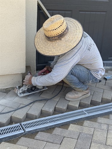 Our crew takes pride in every paver installation.