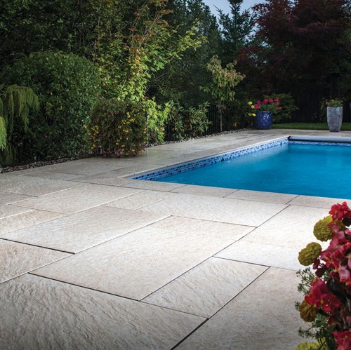 Pool deck pavers designed for style and durability.