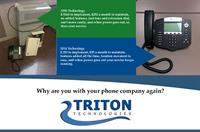 Triton Hosted PBX Service - Easy to use, simple to manage, 40+ features and of course, cost effective for the small business owner. 