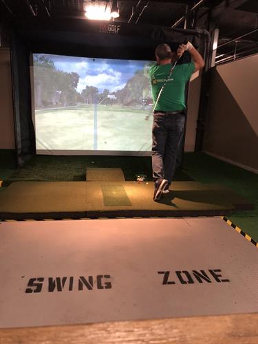 Tru Golf Simulator Action