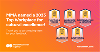 MMA named a 2023 Top Workplace for cultural excellence!