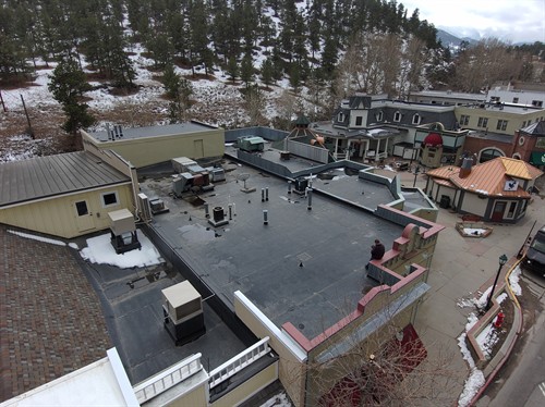 EPDM (rubber) Low Slope Roof in Estes