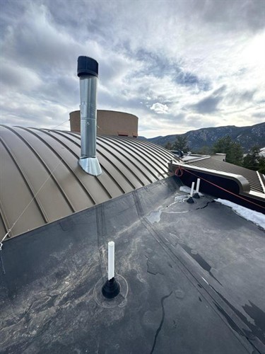 Radial Metal + Rubber (EPDM) Roof in Estes Park