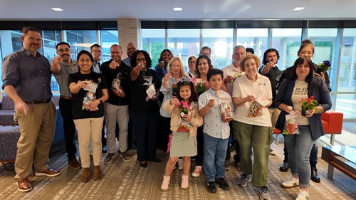 Volunteer Garland at City Council 2