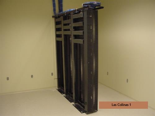 A cable and Rack installation we did in Las Colinas - Side view