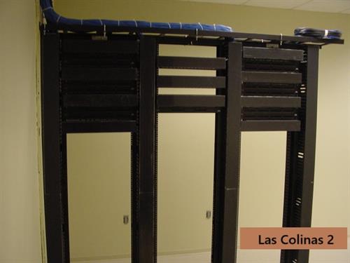 A cable and Rack installation we did in Las Colinas - Front view