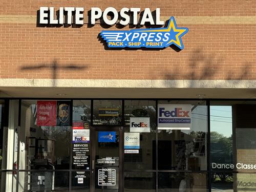 Elite Postal Express exterior view. 