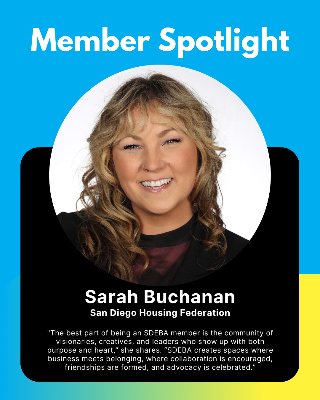 Image for Member Spotlight: Sarah Buchanan, San Diego Housing Federation
