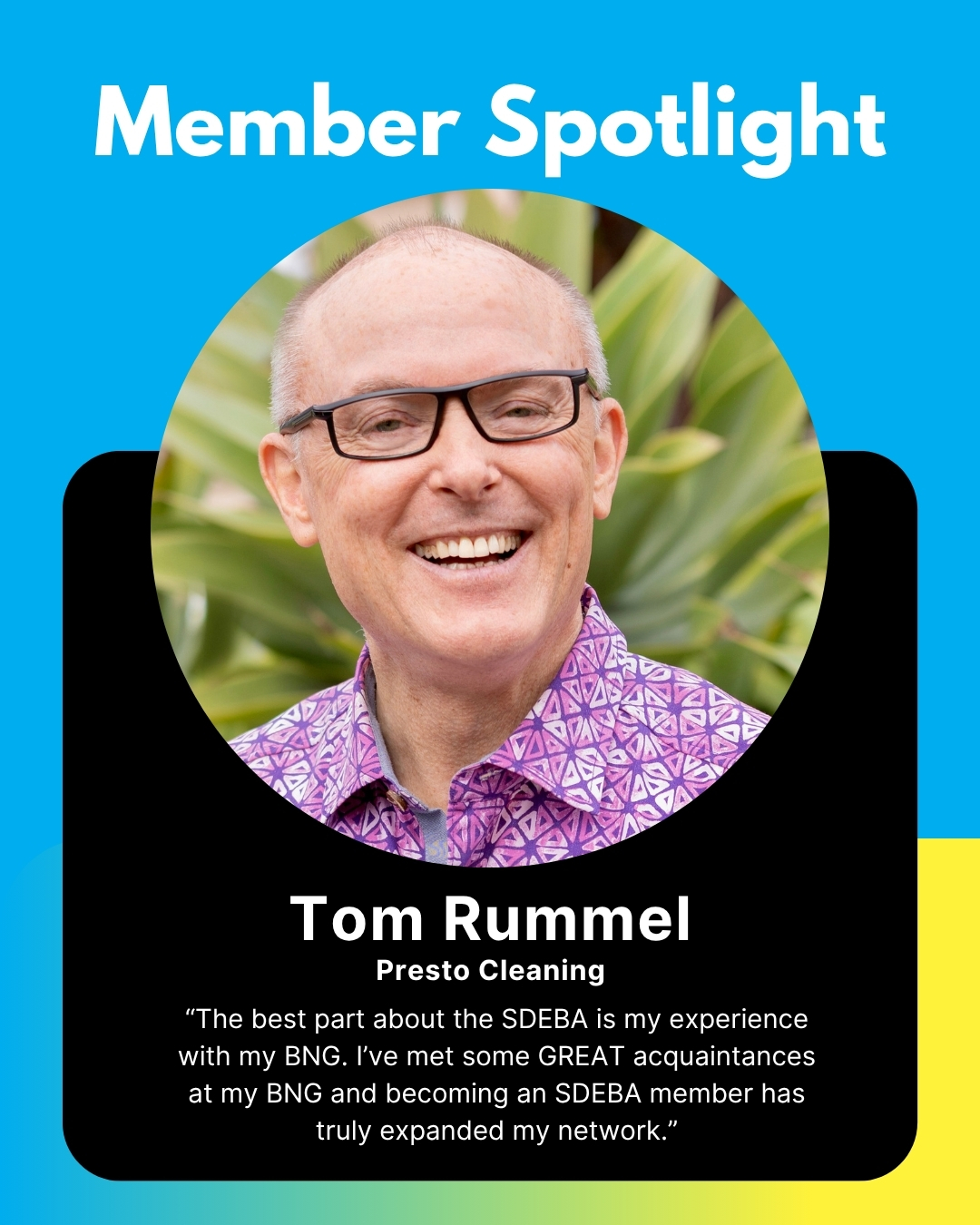 Member Spotlight: Tom Rummel, Presto Cleaning