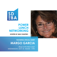 Power Lunch Networking: 2021-10: Guest: Margo Garcia: "Busy is the New Lazy!"