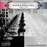 2025 Annual United for Veterans Black and White Fundraising Gala benefiting Veterans Path to Hope