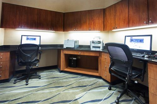 Business center is open 24/7 for all guests of the hotel.