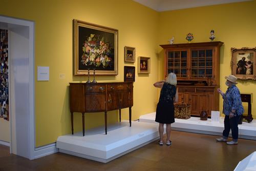 Visitors in 19th Century Gallery