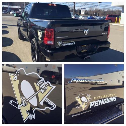 Check out this special edition Penguins truck! 