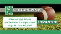 Football - Hillwood High School at Cheatham Co. Central High School