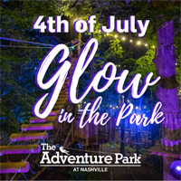 4th of July Glow in the Park - The Adventure Park at Nashville