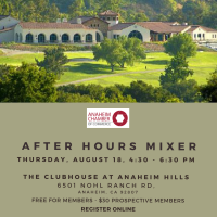 After Hours Mixer at The Clubhouse in Anaheim Hills - August 2022