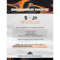 SOLD OUT - Home Opener! - Chamber Night with the Anaheim Ducks