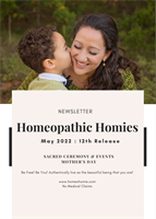 Homeopathic Homies: May 2022 Newsletter