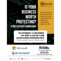Is Your Business Worth Protecting? Cybersecurity workshop presented by Microsoft & RB Advisory