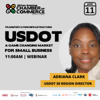 Transportation Infrastructure: A game changing market for small businesses with USDOT SE Region Director Adriana Clark