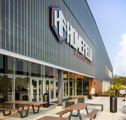 WSKF Architects designed the exterior of the new Homefield KC Showcase Center in Kansas City, KS. WSKF Architects designed the exterior of the new Homefield KC Showcase Center in Kansas City, KS.