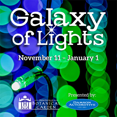 Galaxy of Lights returns this holiday season to Huntsville Botanical Garden