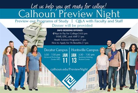 Calhoun Prepares Students for College During Its Annual Spring Preview Night