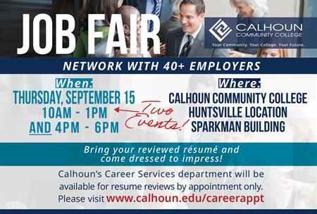 Calhoun Career Services Hosts Free Job Fair for Job Seekers