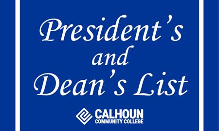 Calhoun Announces Its 2025 Fall Semester President’s and Dean’s List