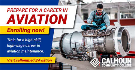 Calhoun Hires Industry Veteran to Lead New Aviation Maintenance Technology Program
