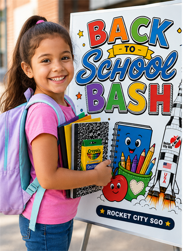 On top of the scholarships we give, each year we host a school supply give a way.