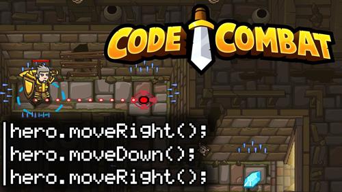 Coding education using Code Combat.
