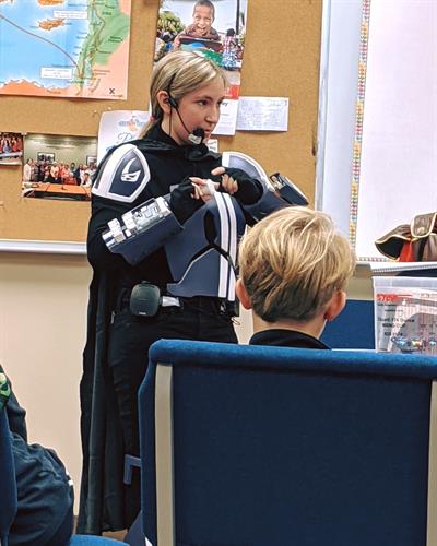 Mandalorian Mercy is looking for more places to donate her time during her Senior year with kids who could use cheering up. Contact LCSH for her to show up in costume for events.