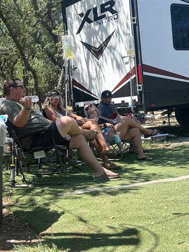 How about an IV at a RV camp site party?