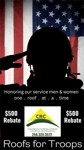 Continental offers an extended rebate to all veterans! Thank you for your service! 