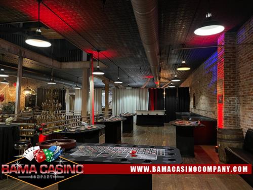 BAMA Casino Company Tables for Events with Casino Decor