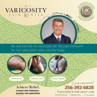 New Physician Joins Varicosity Vein Center