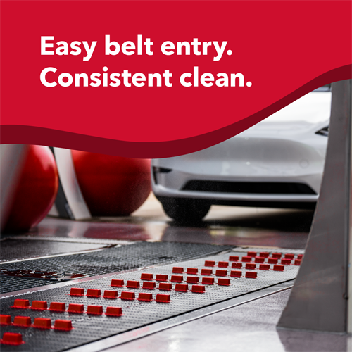 Easy belt entry. Consistent clean. That's the Tommy's Express difference